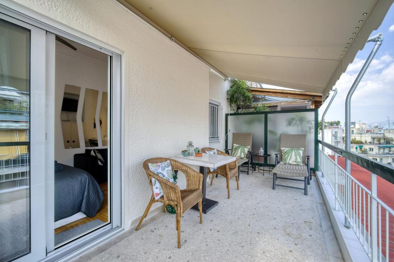 The Cactus Apartment With Large Sunny Balcony Athens Ngoại thất bức ảnh