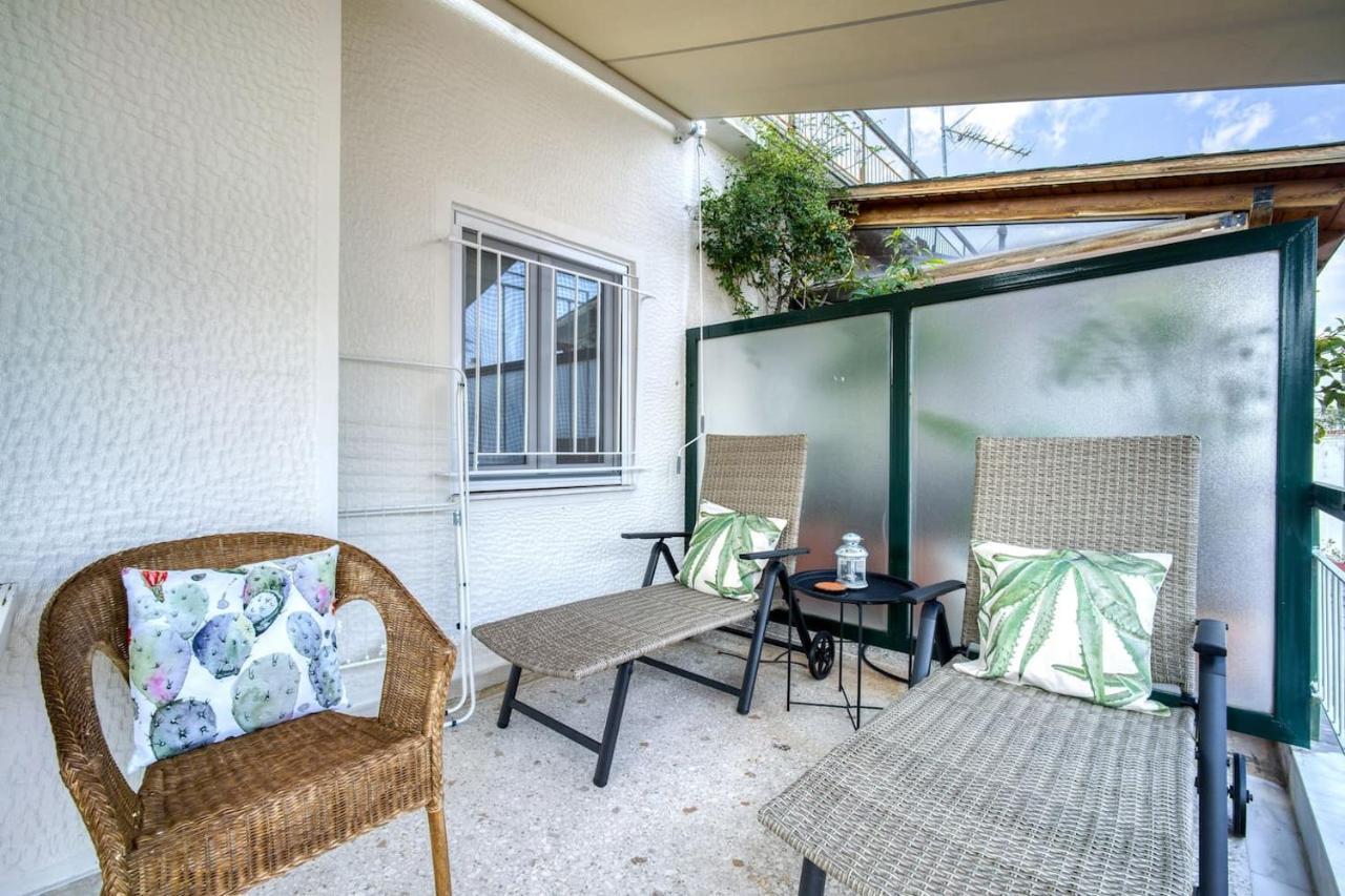 The Cactus Apartment With Large Sunny Balcony Athens Ngoại thất bức ảnh